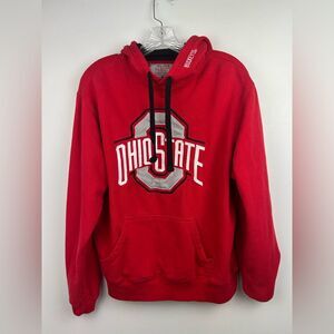 Ohio State University Buckeyes Varsity Authentic Apparel Hoodie Embroidered Sz M